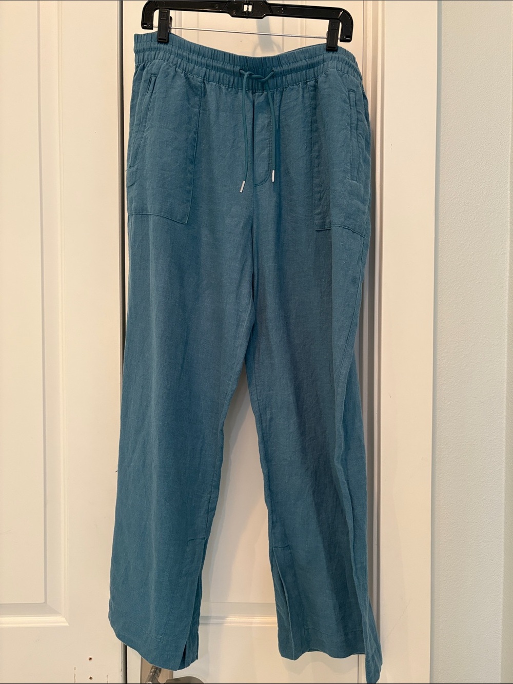 Athleta dark turquoise linen pants